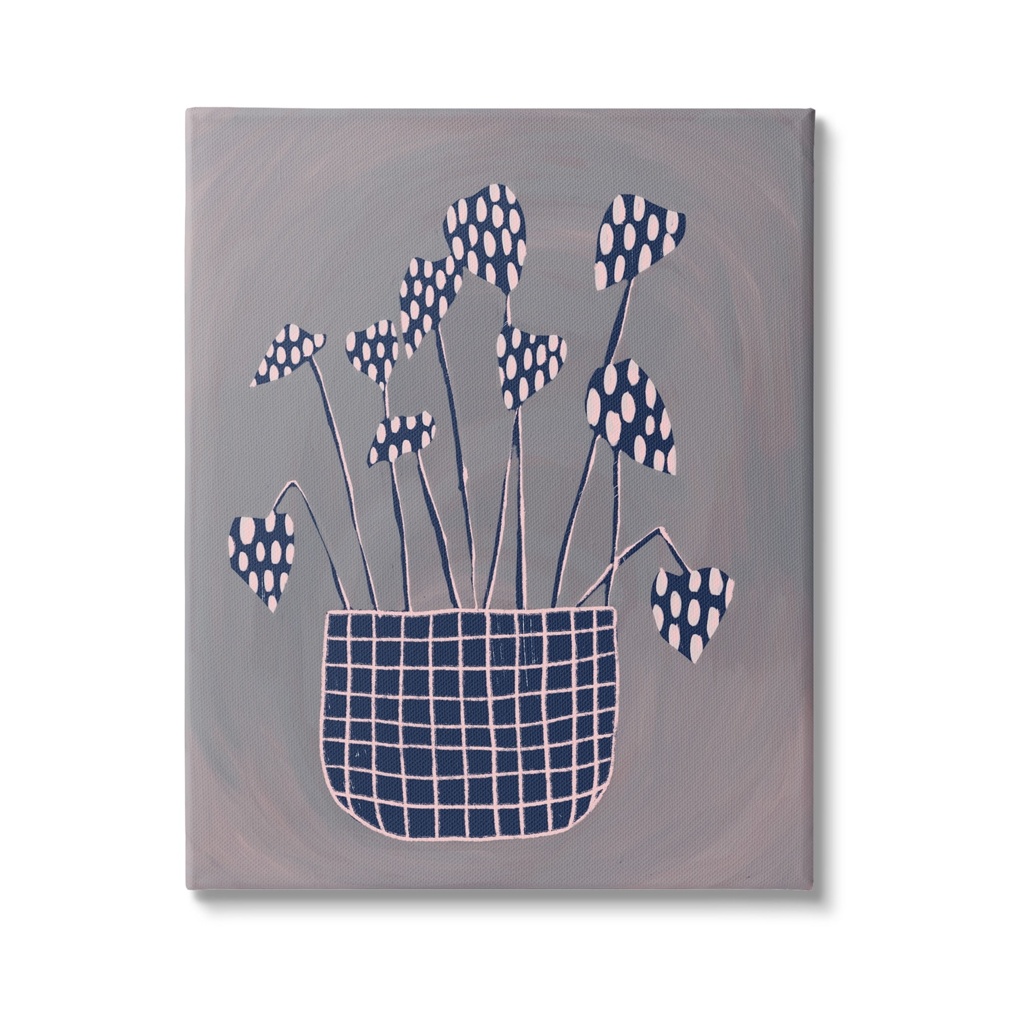 Stupell Spotted Plant Leaves Floral Patterned Botanical & Floral Painting Gallery Wrapped Canvas Print Wall Art