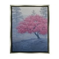 thumbnail image 1 of Stupell Spring Cherry Blossom Foggy Path Landscape Photography Gray Floater Framed Art Print Wall Art, 1 of 6