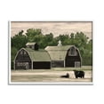 thumbnail image 1 of Stupell Stable Barn Country Rural Cattle Landscape Painting White Framed Art Print Wall Art, 1 of 1