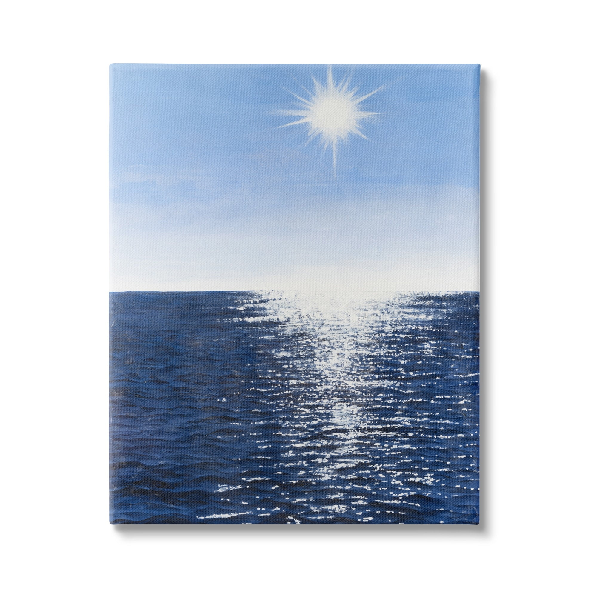 Stupell Summer Sunlight Ocean Reflection Landscape Photography Gallery Wrapped Canvas Print Wall Art