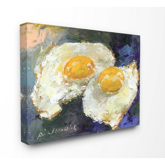Stupell Sunny Side Up Fried Eggs Still Life Canvas Art, 16 x 20