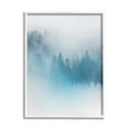 thumbnail image 1 of Stupell Surreal Blue Misty Forest Nature Landscape Painting White Framed Art Print Wall Art, 1 of 7