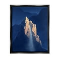 thumbnail image 1 of Stupell Surreal Stone Cliff Waterfall Landscape Painting Black Floater Framed Art Print Wall Art, 1 of 6