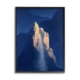 thumbnail image 1 of Stupell Surreal Stone Cliff Waterfall Landscape Painting Black Framed Art Print Wall Art, 1 of 7