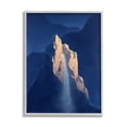 thumbnail image 1 of Stupell Surreal Stone Cliff Waterfall Landscape Painting Gray Framed Art Print Wall Art, 1 of 7