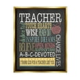 thumbnail image 1 of Stupell Teacher Appreciation Chalkboard Style Inspirational Painting Gold Floater Framed Art Print Wall Art, 1 of 6