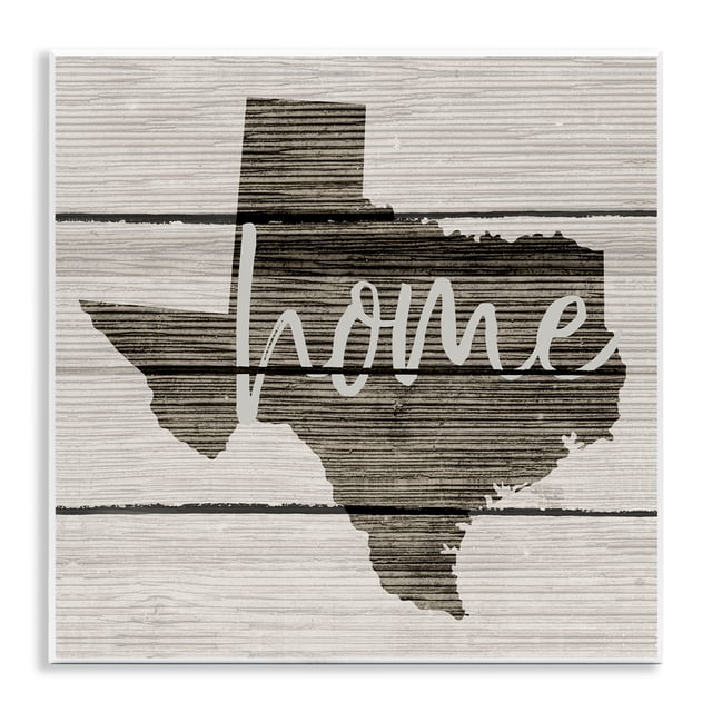 Inbuilding Solutions Map Stupell Industries Farmhouse Texas Rustic Typography Map Wall Plaque ...