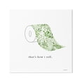 thumbnail image 1 of Stupell That's How I Roll Botanical Toilet Paper Typography Painting Gallery Wrapped Canvas Print Wall Art, 1 of 7