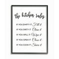 thumbnail image 1 of Stupell The Kitchen Rules If You Framed Giclee Texture Art 11 x 14, 1 of 5