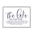 thumbnail image 1 of Stupell The Lake Definition Family Phrase Landscape Painting Gray Framed Art Print Wall Art, 1 of 7