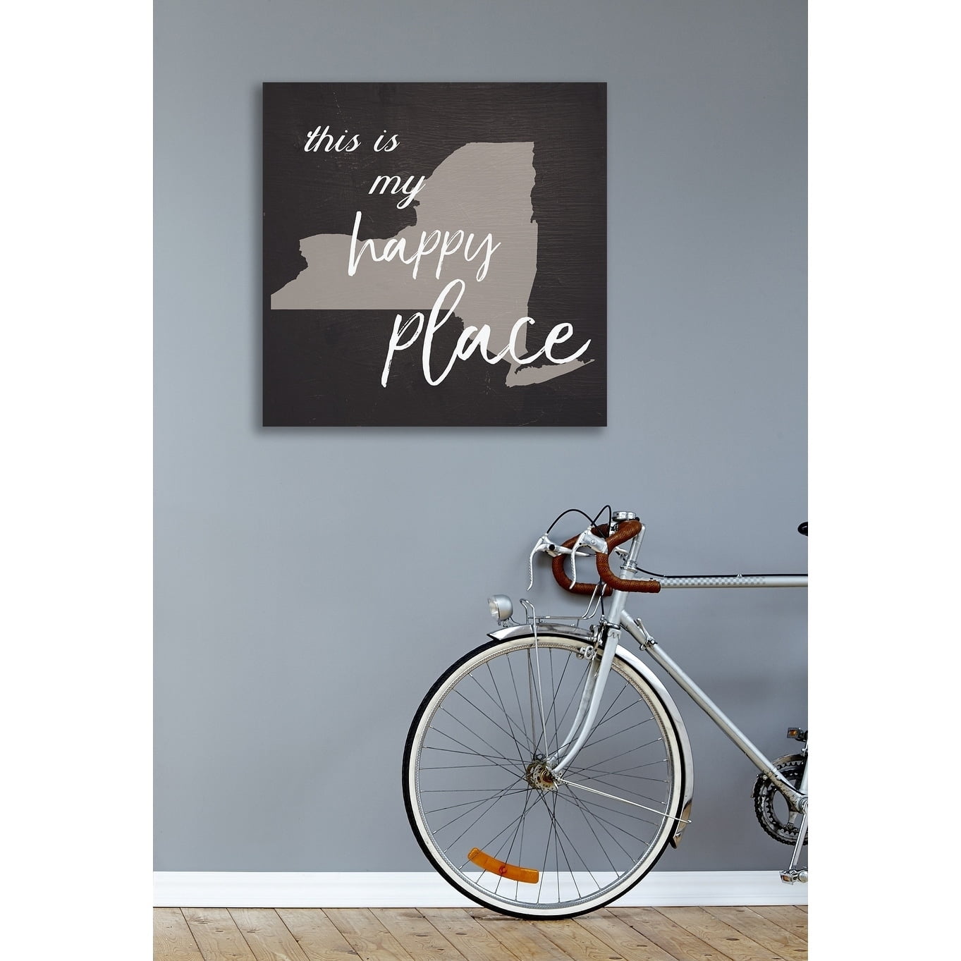 Stupell  This Is My Happy Place NYC Stretched Canvas Wall Art 24 x 24