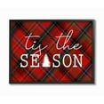 thumbnail image 1 of Stupell Tis The Season Plaid Framed Giclee Texture Art 11 x 14, 1 of 4