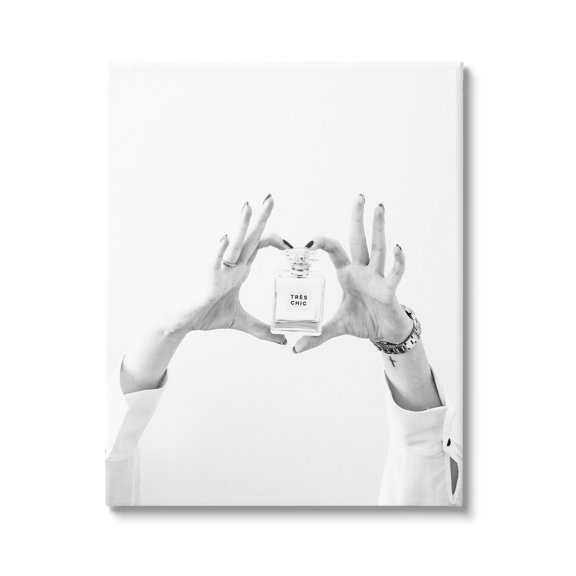 Stupell Tres Chic Heart Glam Perfume Beauty & Fashion Photography Gallery Wrapped Canvas Print Wall Art