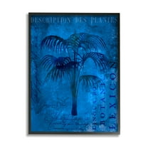 Stupell Tropical Palm Plant Collage Landscape Painting Black Framed Art Print Wall Art