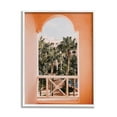 thumbnail image 1 of Stupell Tropical Palm Trees Window View Landscape Photography White Framed Art Print Wall Art, 1 of 7