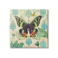 thumbnail image 1 of Stupell Turquoise Butterfly Damask Pattern Animals & Insects Painting Gallery Wrapped Canvas Print Wall Art, 1 of 7