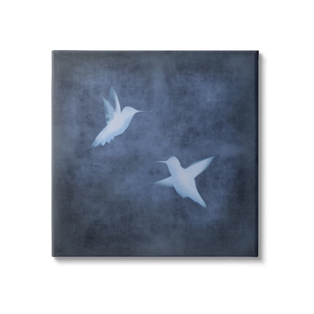 Stupell Two Birds Blue Abstract Silhouettes Animals & Insects Painting ...