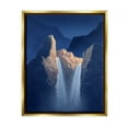 thumbnail image 1 of Stupell Two Waterfalls Nighttime Peaks Landscape Painting Gold Floater Framed Art Print Wall Art, 1 of 6