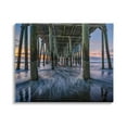 thumbnail image 1 of Stupell Under Pier Beach Waves Photography Landscape Photography Gallery Wrapped Canvas Print Wall Art, 1 of 5