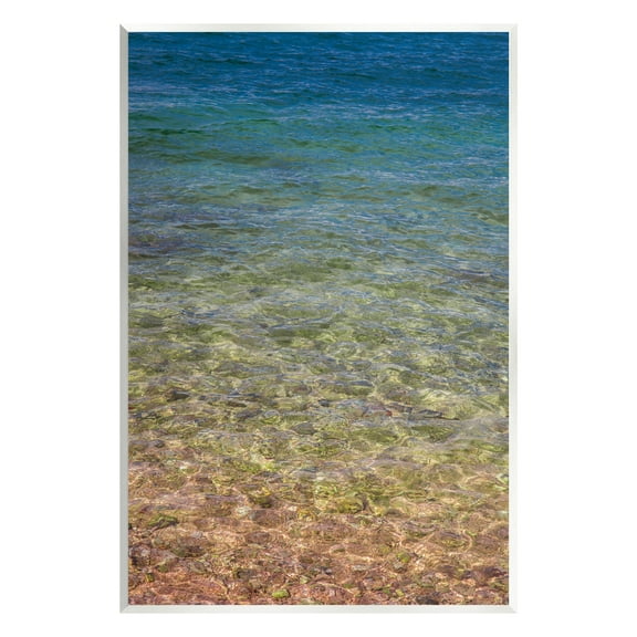 Stupell Underwater Clear Sea Floor Ripples Landscape Photography Wall Plaque Unframed Art Print Wall Art