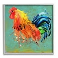 thumbnail image 1 of Stupell Urban Abstract Rooster Splash Animals & Insects Painting Gray Framed Art Print Wall Art, 1 of 7