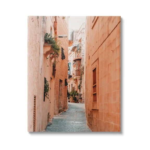 Stupell Urban Alley Path Photography Town & City Photography Gallery Wrapped Canvas Print Wall Art