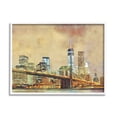thumbnail image 1 of Stupell Urban Cityscape Bridge Metropolis Travel & Places Painting White Framed Art Print Wall Art, 1 of 7