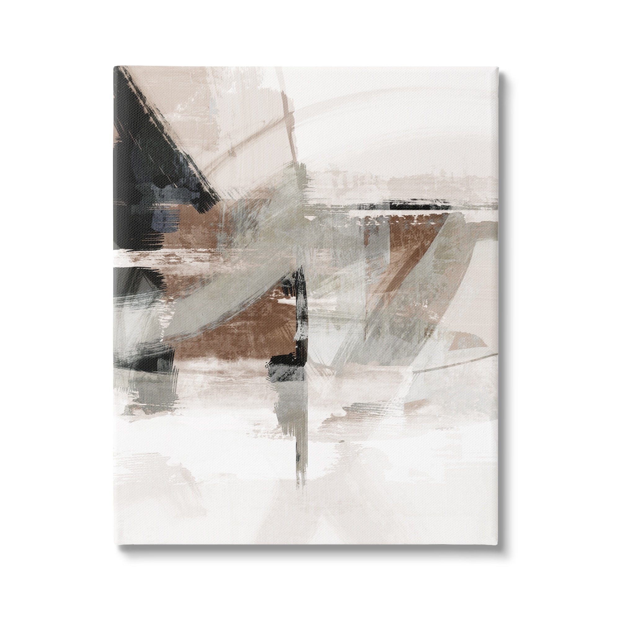 Stupell Urban Complex Industrial Abstract Abstract Painting Gallery Wrapped Canvas Print Wall Art