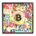 thumbnail image 1 of Stupell Urban Graffiti Bitcoin Symbol Beauty & Fashion Painting Black Framed Art Print Wall Art, 1 of 7