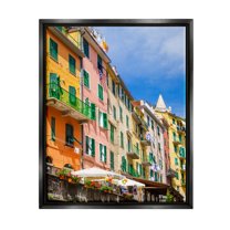 Stupell Urban Neighborhood Architecture Buildings Town & City Photography Black Floater Framed Art Print Wall Art