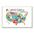 thumbnail image 1 of Stupell Use Rainbow Map On White Background Wall Art, 1 of 5