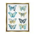 thumbnail image 1 of Stupell Varied Butterflies Insect Patterns Animals & Insects Painting Gold Floater Framed Art Print Wall Art, 1 of 6