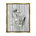 thumbnail image 1 of Stupell Various Sea Life Coastal Shells Landscape Painting Gold Floater Framed Art Print Wall Art, 1 of 6