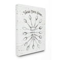 thumbnail image 1 of Stupell  Vintage Coffee Spoons Illustration Stretched Canvas Wall Art 24 x 30, 1 of 4