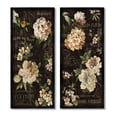 thumbnail image 1 of Stupell Vintage French Typography Flowers Botanical & Floral Painting Black Framed Art Print Wall Art, Set of 2, 1 of 8