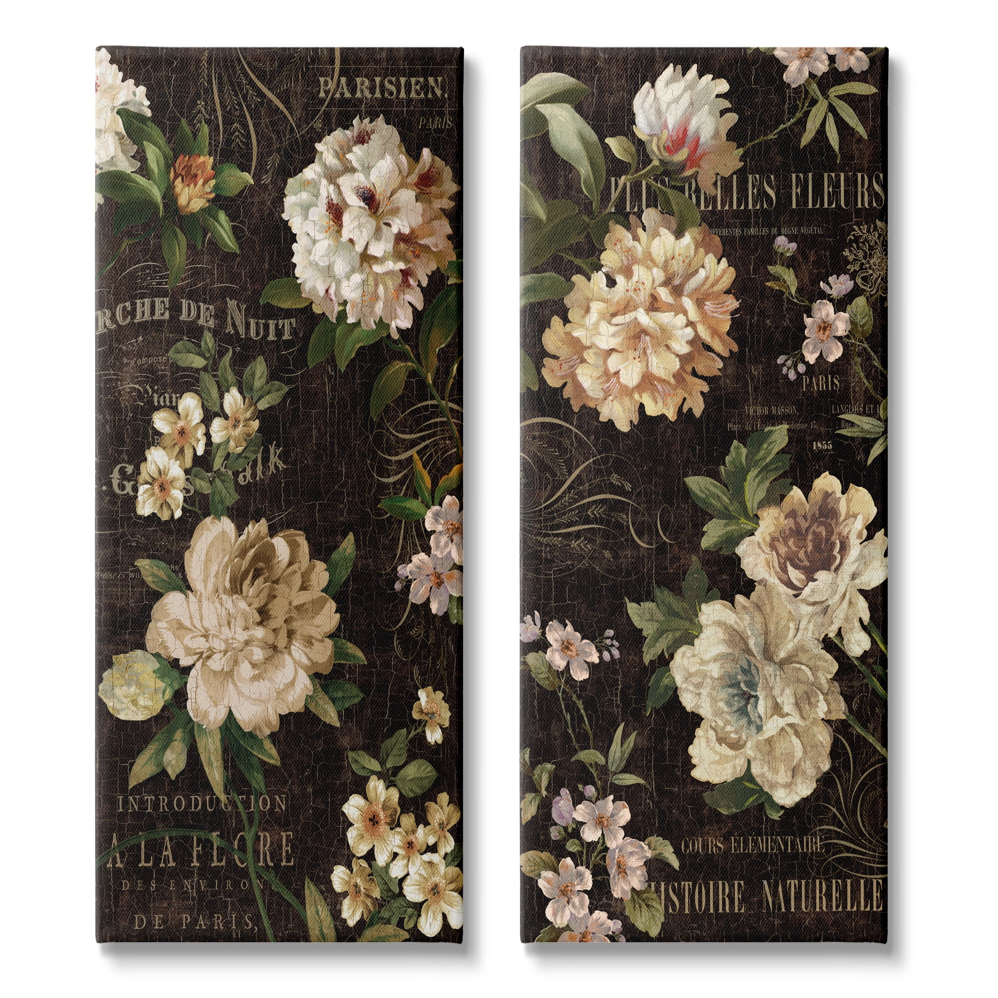 Stupell Industries Vintage French Flowers by Sally Swatland - 2 Piece Graphic Art Set