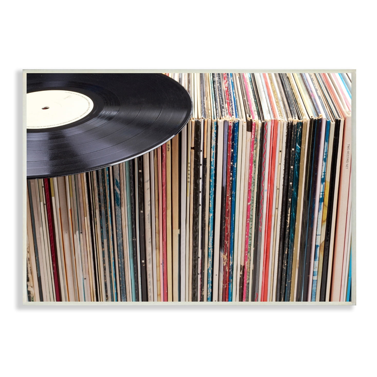 Stupell Vintage Records Display Wall Plaque Art 13 x 19