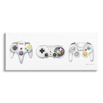 Stupell Vintage Video Game Controllers Beauty & Fashion Painting Gallery Wrapped Canvas Print Wall Art