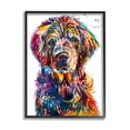 thumbnail image 1 of Stupell Vivid Dog Face Pet Portrait Animals & Insects Painting Black Framed Art Print Wall Art, 1 of 7