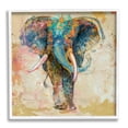 thumbnail image 1 of Stupell Vivid Elephant Collage Pattern Animals & Insects Painting White Framed Art Print Wall Art, 1 of 7