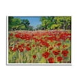 thumbnail image 1 of Stupell Vivid Poppy Field Modern Scenery Botanical & Floral Painting White Framed Art Print Wall Art, 1 of 7