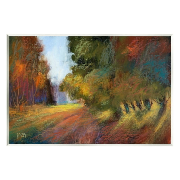 Stupell Vivid Tree Grove Clearing Landscape Painting Wall Plaque Unframed Art Print Wall Art