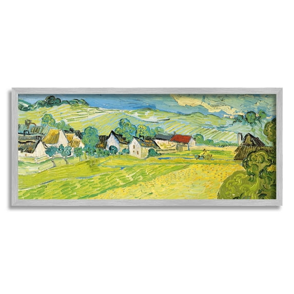Stupell Vue Ensoleille Van Gogh Classic Landscape Painting Gray Framed Art Print Wall Art