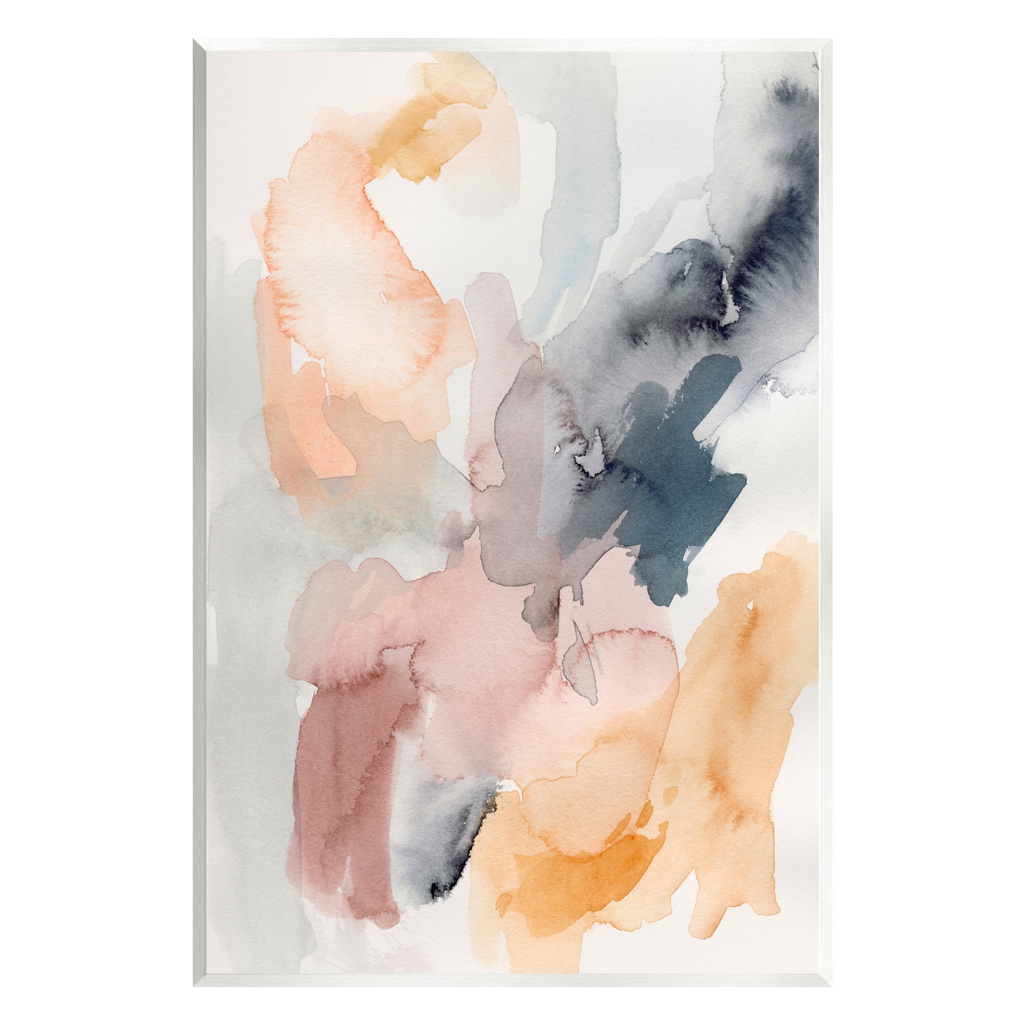 Stupell Watercolor Pastiche Muted Abstract Abstract Painting Wall Plaque Unframed Art Print Wall Art