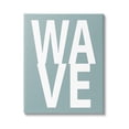 thumbnail image 1 of Stupell Wave Turquoise Summer Typography Landscape Painting Gallery Wrapped Canvas Print Wall Art, 1 of 5