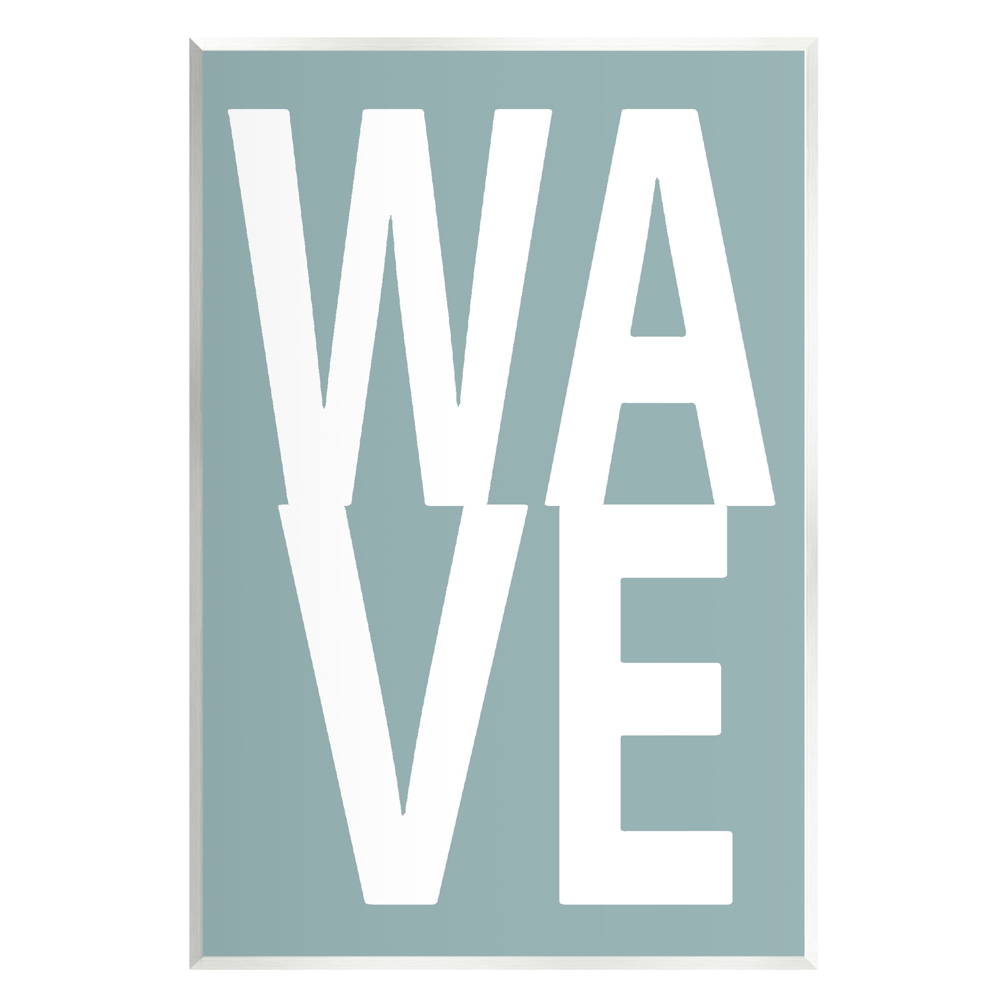 Stupell Wave Turquoise Summer Typography Landscape Painting Wall Plaque Unframed Art Print Wall Art