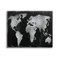 thumbnail image 1 of Stupell Weathered Black World Map Travel & Places Painting Gallery Wrapped Canvas Print Wall Art, 1 of 5