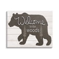 thumbnail image 1 of Stupell Welcome To The Woods Cabin Sign Animals & Insects Painting Gallery Wrapped Canvas Print Wall Art, 1 of 5