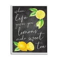 thumbnail image 1 of Stupell When Life Gives You Lemons Sweet Tea Phrase Food & Beverage Painting White Framed Art Print Wall Art, 1 of 7