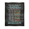 thumbnail image 1 of Stupell When You Enter This School List Inspirational Painting Black Floater Framed Art Print Wall Art, 1 of 1
